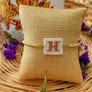 Stanless steel Initial H Bracelet